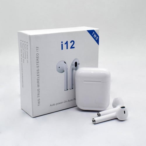 inpod 12 / i12 / TWS/Wireless Bluetooh Earphone Headset​ (​កាសប្លូធូ )ថែមស្រោមកាស