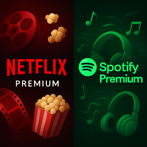 Netflix Premium 1Year  - Sportify Premium 1Year Package