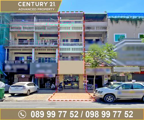 ផ្ទះល្វែង នៅលើមហាវិថីកម្ពុជាក្រោម ជិតសណ្ឋាគារឡឺ​ប្រេស៊ីដង់ ត្រូវការលក់បន្ទាន់ខ្លាំង