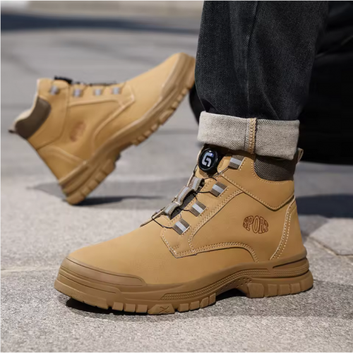 ស្បែកជើងក្បាលដែកបាតដែក (Guyisa Safety Boot Top Model)