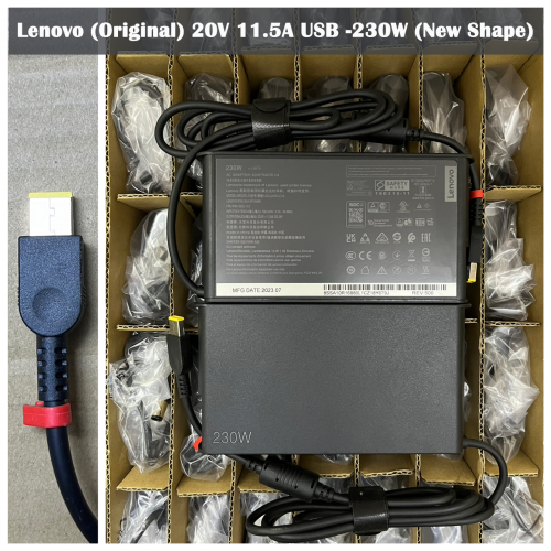 Adapter Lenovo (Original) 20V 11.5A USB -230W (New Shape)