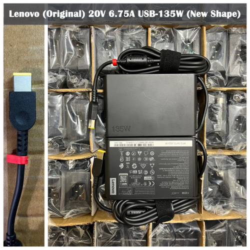 Adapter Lenovo (Original) 20V 6.75A USB-135W (New Shape)