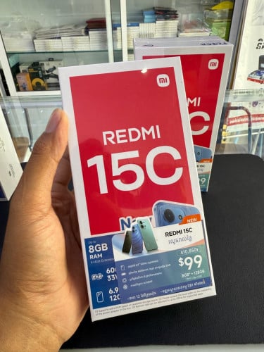 Redmi C15 new ក្លុមបេ 100%