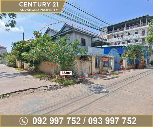 🏡ផ្ទះ (កែង) នៅជិតសាលាសង្កាត់ទឹកថ្លា ត្រូវការលក់បន្ទាន់ខ្លាំង