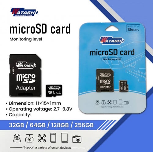 WATASHI Memory Card 32GB to 256GB