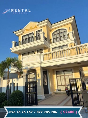 #机场附近#3号路_Phnom Penh小区独栋别墅出租