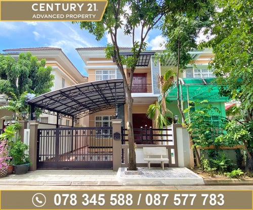 🏠 វីឡាភ្លោះ (Twin) សម្រាប់ជួល ក្នុងបុរី អង្គរភ្នំពេញ