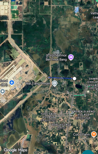 111: ដីស្អាងភ្នំ 2 km ពីព្រលានយន្តហោះតេជោ