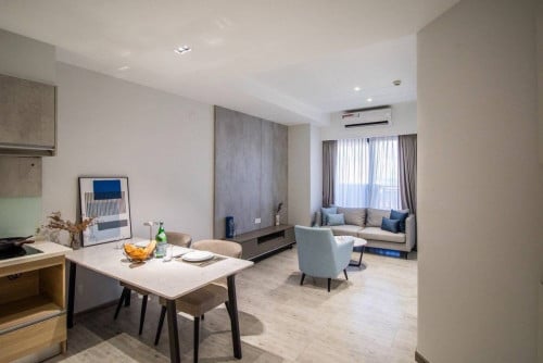 1BR Serviced Apartment | Gym & Pool | $1,120/month | Boeng Trabaek๐