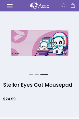 AKKO Stellar eyes cat mousepad