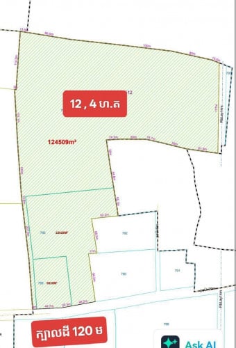 ដីលក់ផ្លូវជាតិលេខ3 គីឡូ 38  និងគីឡូ 46