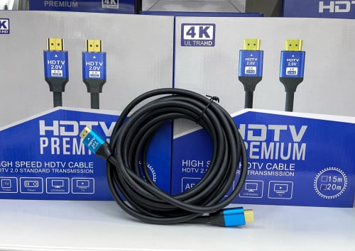 HDMI to HDMI Cable 2.0 support 2K 4K 5m/10m/15m គុណភាពរូបចេញមកបានច្បាស់ល្អ