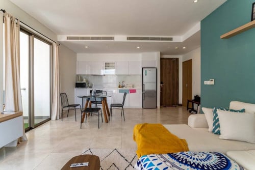 Spacious 2 Bedrooms For Rent In Tonle Bassac  At Embassy Residence