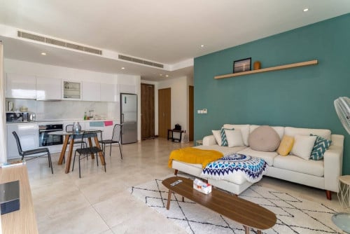 Spacious 2 Bedrooms For Rent In Tonle Bassac  At Embassy Residence