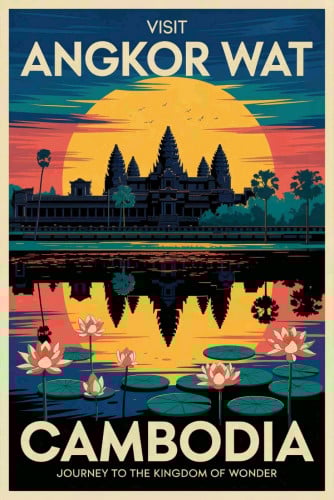 Angkor Wat Poster