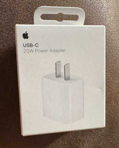 Original Apple 20W USB-C Power Adapter - iPhone Charger with Fast Charging Capability, Type C