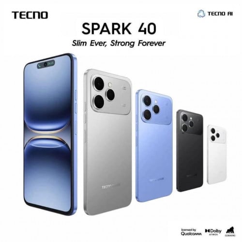 Tecno Spark 40 (6GB+6GB/128GB) និង (8GB+8GB/256GB) ថ្មីធានា1ឆ្នាំ