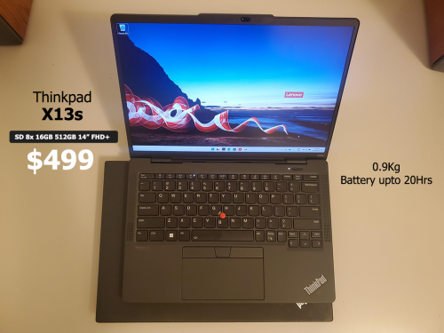 Thinkpad X13s |  Snapdragon 8cx Gen 3  16GB 512GB 14" FHD+   $499 (Used, Limited stock !!)
