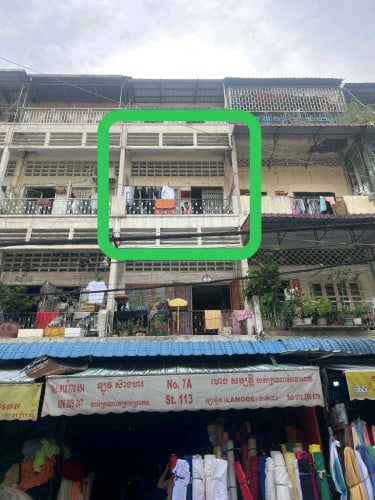 លក់ផ្ទះជាន់ទី២ នៅជាប់ផ្សារអូរឫស្សី