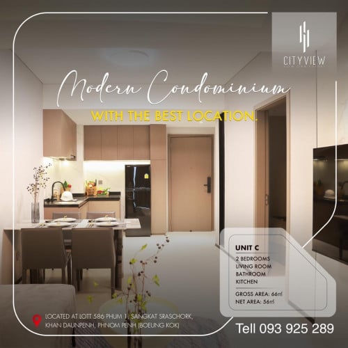 Condo for sale . Located in Beong Kok lake. Move in immediately.