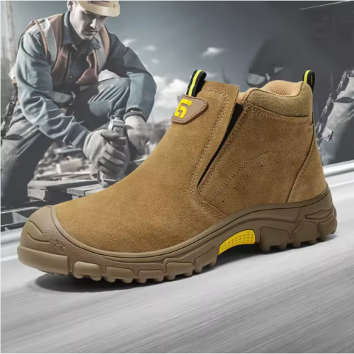 ស្បែកជើងសុវត្ថិភាពអត់ចងខ្សែរម៉ាក Guyisa  (Guyisa Safety Boot)