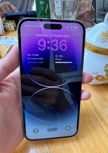 iPhone 14 Pro Max 256gb Purple សំណុំសុីនស្អាតមួយជុំ