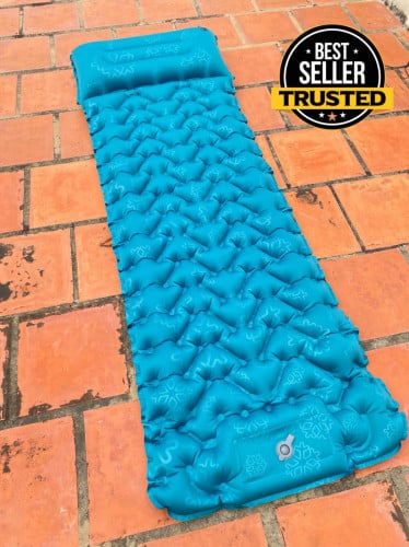 Outdoor inflatable mattress, single inflated mat for camping, hiking