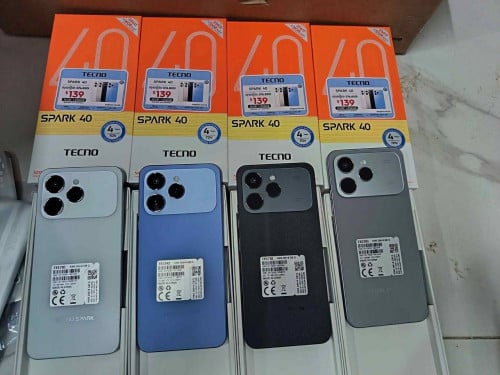 Tecno Spark 40 (16G/ 256G) new warranty 1year