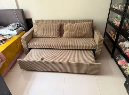 2 in 1 loveseat sofa available in stock