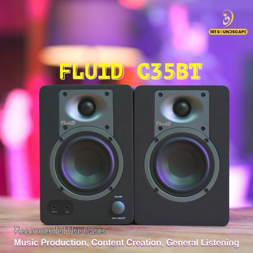 FLUID C35BT - BLUETOOTH 3.5inch Monitor Speaker (Pair)