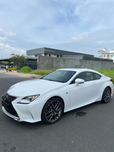 LEXUS RC 200T 2016  F-Sport ពូក​Cherry​ option កប់​ ពណ៍ស​ ក្រដាស់ពន្ធ​ ឡានមូល​ 38800$
