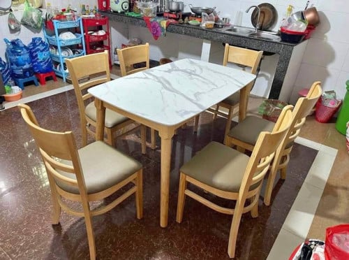 Dining set with six chairs
