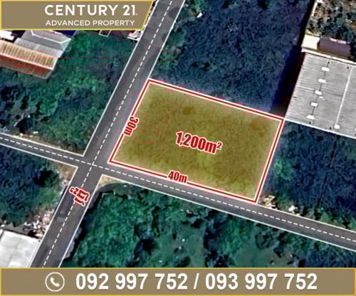 🗺️ ដី (កែង) ជិតបុរី មហាសែនសុខ ផ្លូវ105K ត្រូវការលក់បន្ទាន់ខ្លាំង