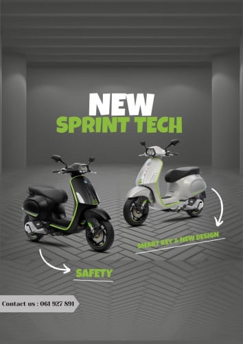 NEW Vespa Spint Tech 2025 (Instock)