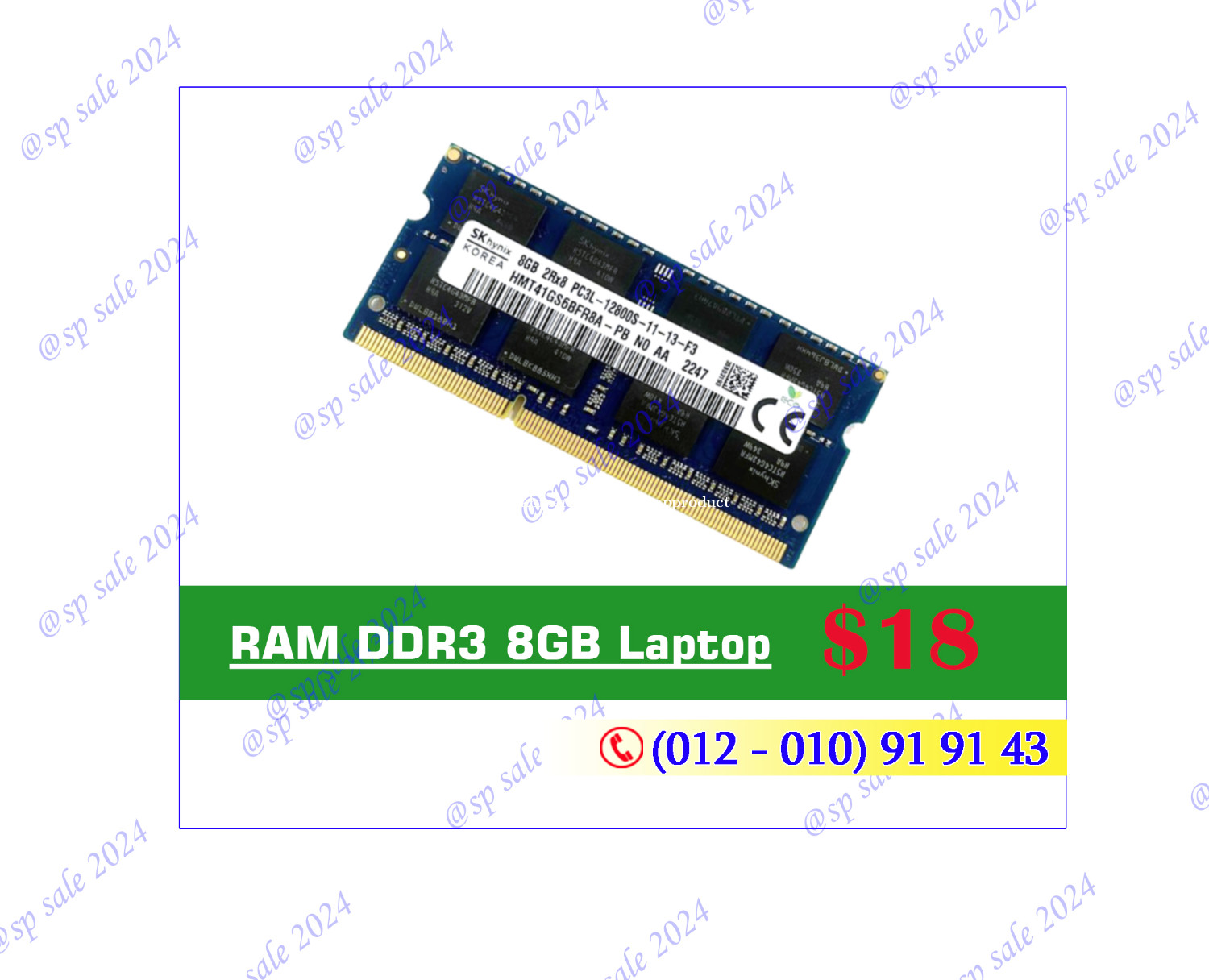 Special Promotion price! RAM DDR3 8GB Laptop Original :$18 4GB