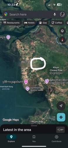 ដីលក់នៅខេត្តកោះកុង ទីតាំងដីនៅជិតឆកកោះកុងជិតសមុទ្រ