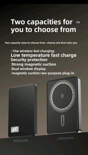 Power bank wireless charger15w and wire20w10000mAសាកឥតខ្សែបានទាំងទូរសព្ទនាឡិការនិងប្រអប់កាស earphone