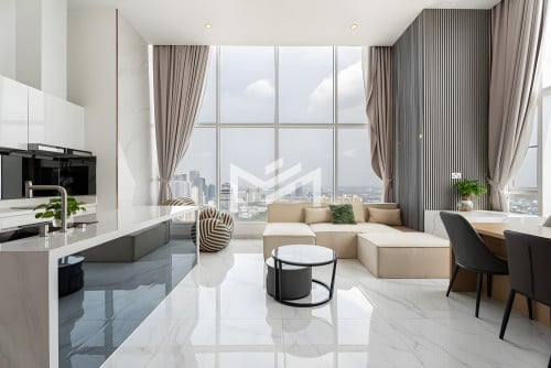 3BR Penthouse For Rent- BKK1 On 39th Floor