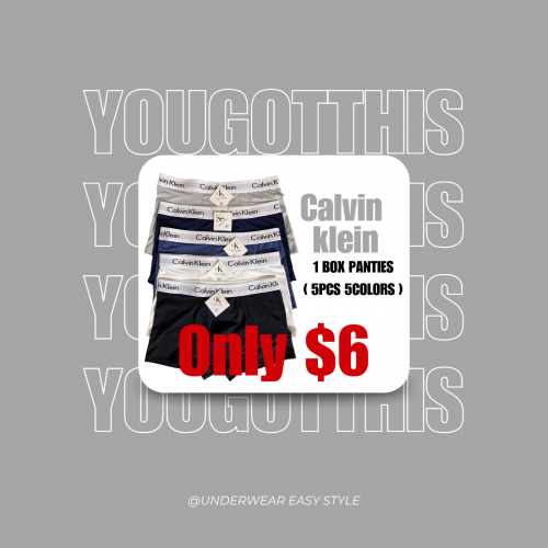 Underwear Man 1 box 5 pack 6$