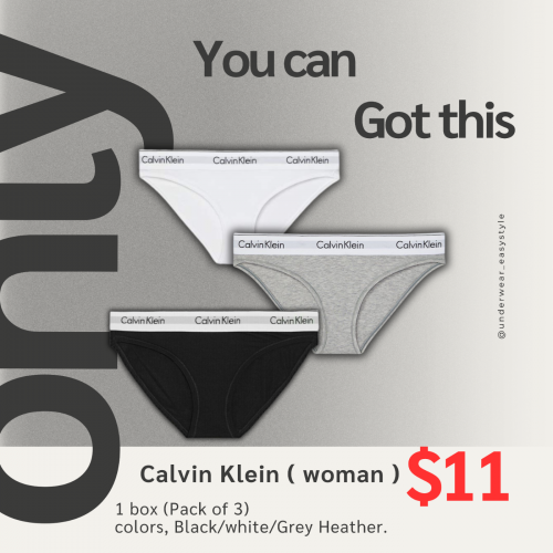 Underwear women 1 box 3 pack 11$