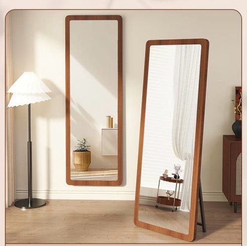Wooden full length mirror