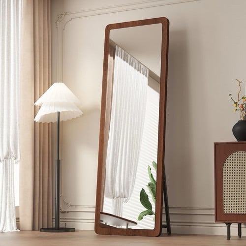 Wooden full length mirror