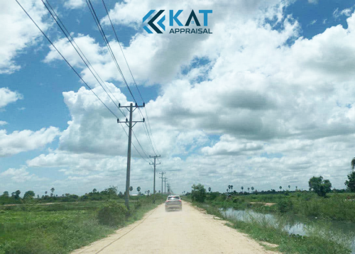 ដីកែងលក់ផ្លូវតារ៉នចុះពីផ្លូវព្រៃសរប្រហែល700m