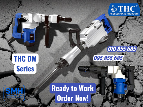 ម៉ូទ័របុកបំបែក THC DM Series Demolition Hammer _ Powerful