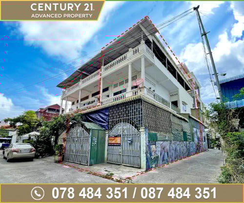 🏠ផ្ទះល្វែង (កែង) ជិតផ្លូវធំ271 និងមន្ទីរពេទ្យរុស្សី ត្រូវការលក់បន្ទាន់ខ្លាំង