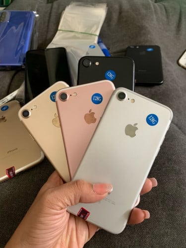 iPhone 7 សុំណុំសុីន 128GB មានស្គេន ស្អាត98%