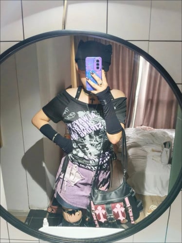 Y2K bag for girl kitty handbag