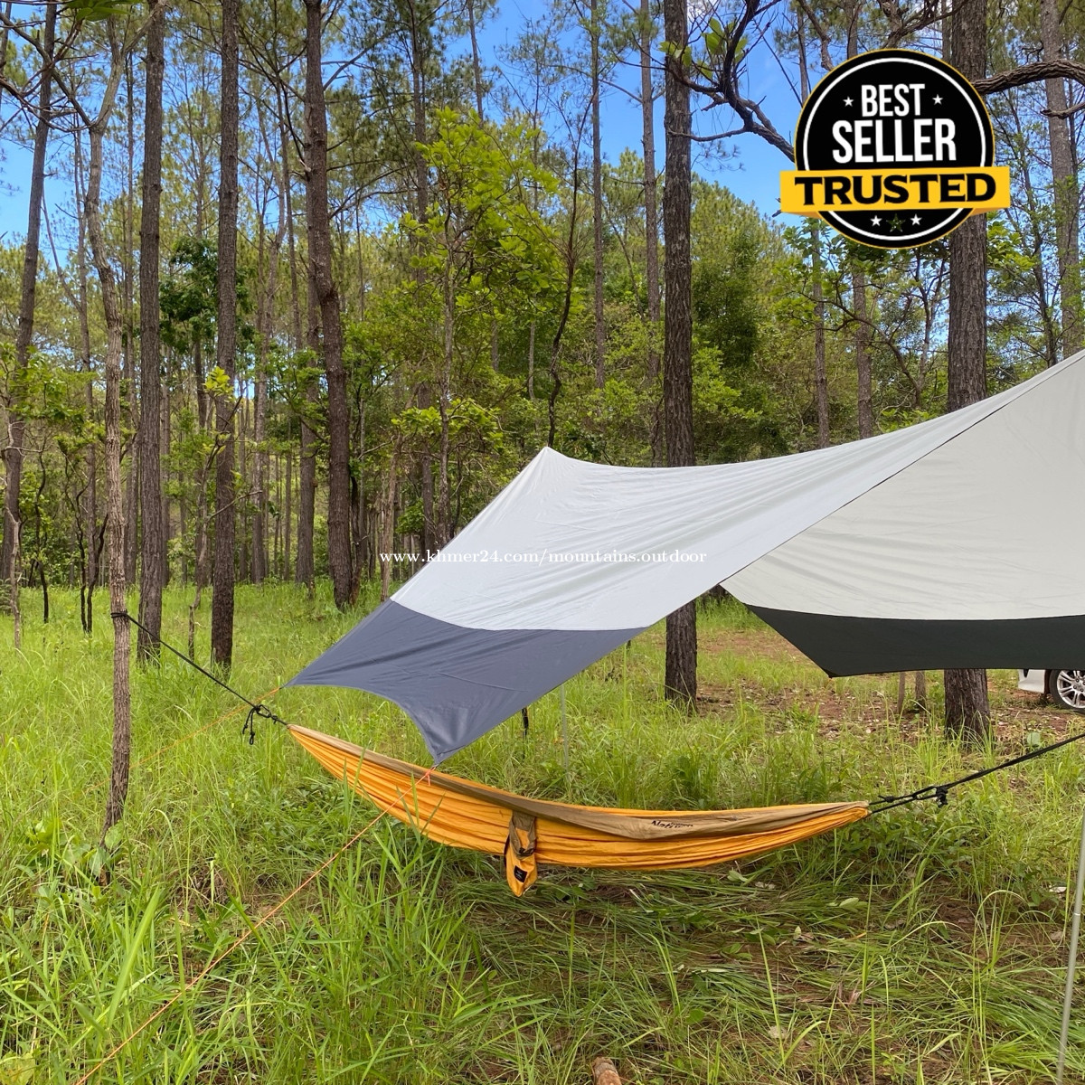 TIMBER RIDGE Tarp Sun Shelter with Aluminum Poles x