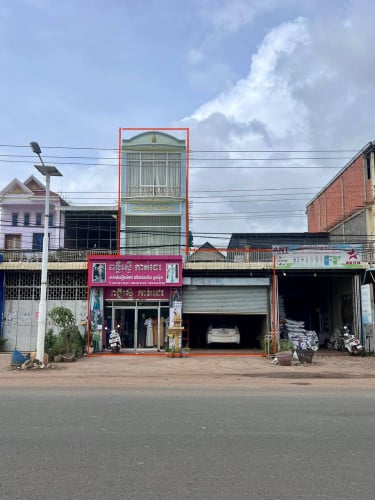 ផ្ទះលក់ ទីតាំងល្អជាប់ផ្លូវជាតិ​លេខ​7 ផ្សារសួង