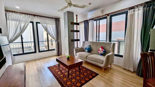 ✨Phsar Derm Thkov | 1-Bedroom Serviced Apartment For Rent –Stylish Room